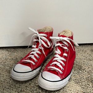 Red Hightop Converse